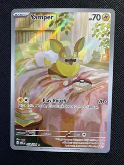 Pokemon TCG Phantasmal Flames Yamper 99/94 Illustration Rare NM - Image 1