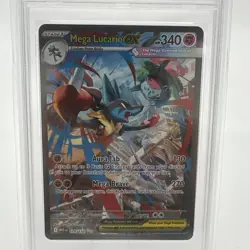 2025 POKEMON MEG EN -MEGA LUCARIO ex SPECIAL ILLUSTRATION RARE - MINT PSA 9 #179 - Image 2