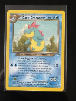 Pokemon Dark Croconaw Neo Destiny 32/105 Uncommon Unlimited 60 HP Regular Engli… - Image 1