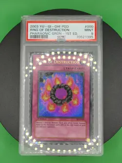 1st Edition PSA 9 Ring of Destruction PGD-000 Secret Rare 2003 English Yu-Gi-OH! - Image 4