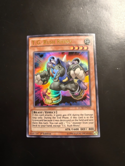 Yugioh T.G. Rush Rhino - LC5D-EN210 - 1st Ed. Ultra Rare - VLP - Image 1