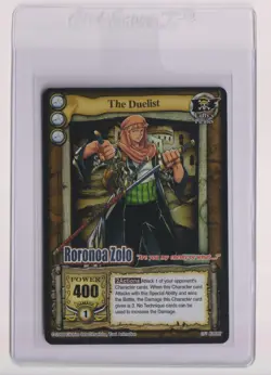 2006 One piece CCG - THE DUELIST - RORONOA ZOLO (Zoro) SR Silver Letters FOIL - Image 1