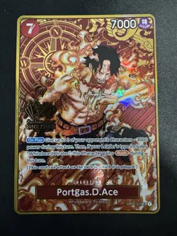 One Piece TCG Portgas.D.Ace OP02-013 2nd Anniversary Edition English - Image 1