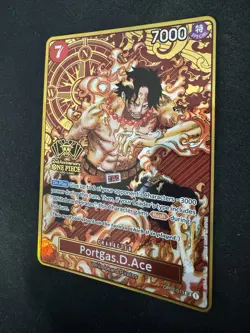One Piece TCG Portgas.D.Ace OP02-013 2nd Anniversary Edition English - Image 2