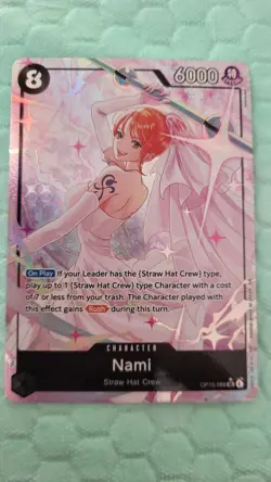 Bandai One Piece CCG Nami OP15-086 Special Rush Foil 6000 OP15 - Image 1