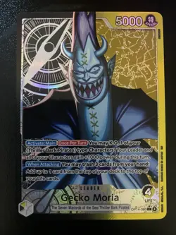 One Piece TCG Gecko Moria Alt Art Leader OP14-080 - Image 1