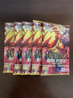 One Piece The Best Vol. 2 PRB-02 Five 5 Premium Booster Packs Lot English D - Image 1