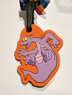 WDW Disney Pin Trading RAINBOW LANYARD With FIGMENT DANGLE Neck Lanyard - Image 2
