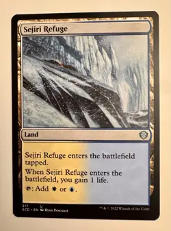 Sejiri Refuge MTG Magic the Gathering Card NM Near Mint Starter Commander SCD - Image 1