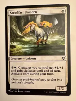 Steadfast Unicorn [The List Reprints] MTG Magic - Image 1