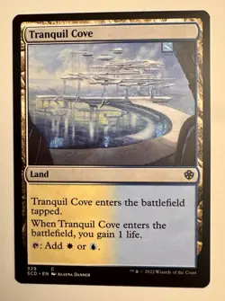 Tranquil Cove MTG Magic the Gathering Card NM Near Mint Starter Commander SCD - Image 1