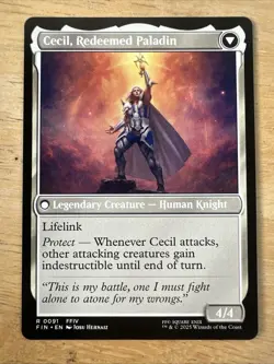 MTG Cecil, Dark Knight Final Fantasy 91 FFIV FF4 NM - Image 2