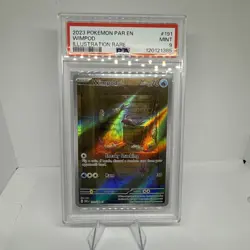 Pokemon Wimpod 191/182 Illustration Rare Full Art Paradox Rift PSA 9 - Image 1