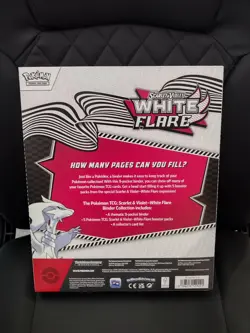 Pokemon TCG Scarlet & Violet 10.5 White Flare Binder Collection Box Brand New❤ - Image 3