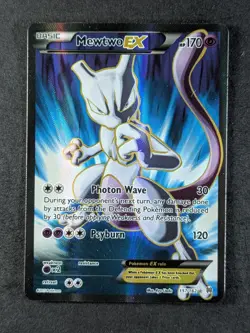 2015 Pokemon MEWTWO #157/162 XY BREAKthrough Ultra Rare Full Art English - Image 1