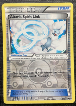 Altaria Spirit Link 91/124 Fates Collide Reverse Holo Uncommon LP Pokemon 2016 - Image 1
