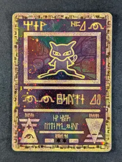 1999 Pokemon ANCIENT MEW Movie Promo Full Art Cosmos Holo Vintage Japanese - Image 1