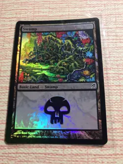 FOIL Swamp - 291 - Lorwyn - MTG - Played - Condition Displayed In Many Pictures - Image 2