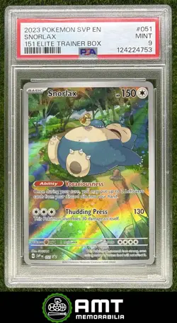 Snorlax PSA 9 2023-25 Pokemon Scarlet Violet 151 Black Star Promos #051 4753 - Image 1