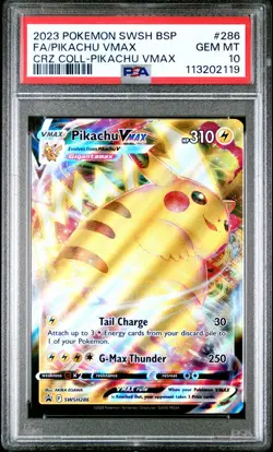 2023 Pokemon Pikachu VMAX - Promo - SWSH286 - PSA 10 GEM MINT - Image 3