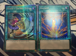 Yugioh Harpie's Feather Duster + Raigeki Starlight Rare MP25 Near Mint - Image 1