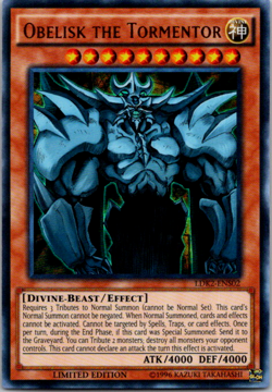 1X NM Obelisk the Tormentor - LDK2-ENS02 - Ultra Rare Limited Edition - Yugi - Image 1