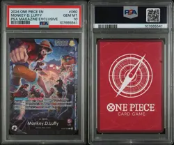 One Piece PSA Magazine Exclusive Promo Monkey D. Luffy #060 Leader Foil PSA 10 - Image 3