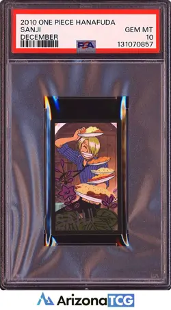 One Piece 2010 Sanji December Hanafuda GEM MINT PSA 10 - Image 1