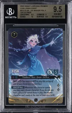 2025 DISNEY LORCANA PROMOS #2C2 ELSA - ICE MAKER FOIL P BGS 9.5 - Image 1