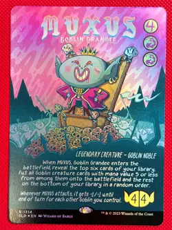 MTG Rainbow Foil 1X Muxus, Goblin Grandee X1 Secret Lair Magic - NM/MT - Image 1