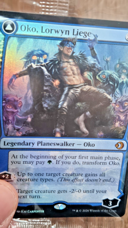 MTG PLAYING CARD Lorwyn Eclipse FOIL Oko, Lorwyn Liege Prerelease M0061 - Image 3