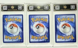 Graded Pokemon TCG TOC 9.5 GEM-MINT Houndoom 034/198 Holo 3-Card Set lot AB78 - Image 2