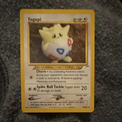Pokemon Togepi 56/105 Neo Destiny Regular 2000 40 HP English TCG Card - Image 1