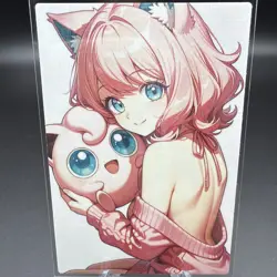 AI Vtuver & Jigglypuff Anime Waifu Card Doujin ACG Goddess Holo - Image 1