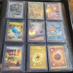 Pokemon 68 Card Binder Collection Lot Massive Rare Holos v gx ex vmax more look - Image 4