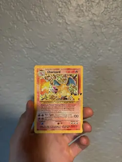 Pokemon CelabrationsTCG Charizard Base Set Holo Rare 120 HP Card 4/102 English - Image 2