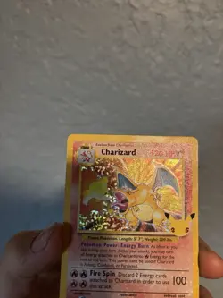 Pokemon CelabrationsTCG Charizard Base Set Holo Rare 120 HP Card 4/102 English - Image 4