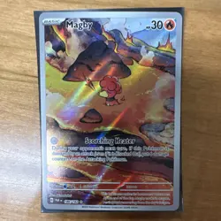 Pokemon Magby 186/182 SV04: Paradox Rift Holo Basic 30HP English Card - Image 1