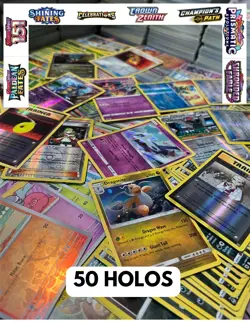 POKEMON HOLO CARD COLLECTION - 50 UNIQUE CARDS! FREE SHIPPING/TRACK! AUTHENTIC! - Image 1