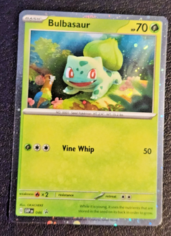 Bulbasaur Cosmos Holo Card ( Pokemon Scarlet & Violet Black Star Promo 046 ) - Image 1
