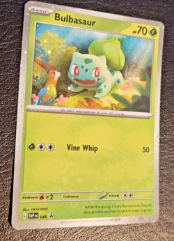 Bulbasaur Cosmos Holo Card ( Pokemon Scarlet & Violet Black Star Promo 046 ) - Image 2