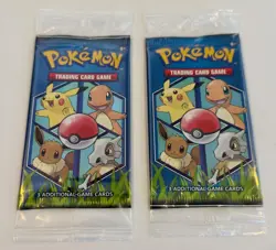 (2) NEW SEALED 2019 Pokemon General Mills Let's Go Kanto 3 Card Booster Packs - Image 1