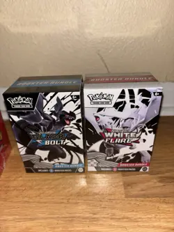 Pokemon Black Bolt and White Flare Booster Bundle Set of 2 Sealed New - Image 1