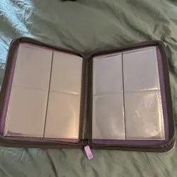 Card Guardian - 4 Pocket Binder with Zipper for 160 Cards PURPLE - Image 4