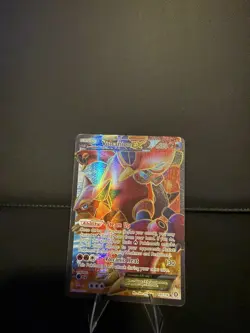 Pokemon TCG Volcanion-EX Steam Siege Holo Full Art Ultra Rare Card 107/114 LP - Image 1