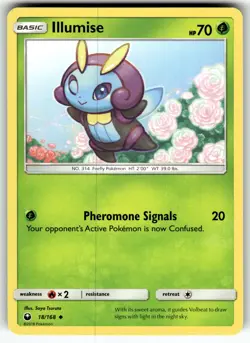 Illumise 18/168 SM - Celestial Storm LP Pokemon Card TCG - Image 1
