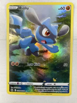Riolu GG26/GG70 Crown Zenith: Galarian Gallery Holo Pokemon TCG Card NM - Image 1