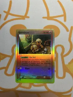 Growlithe 65/100 EX Sandstorm 2003 Reverse Holo e-Series Pokemon Card - Image 2