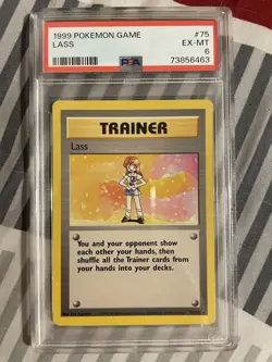 1999 Vintage Pokemon Base Set Lass WOTC Unlimited PSA 6 - Image 1