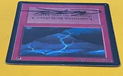 MTG LIGHTNING BOLT (Signed) Beta (OldManMTG 013-315) - Image 3